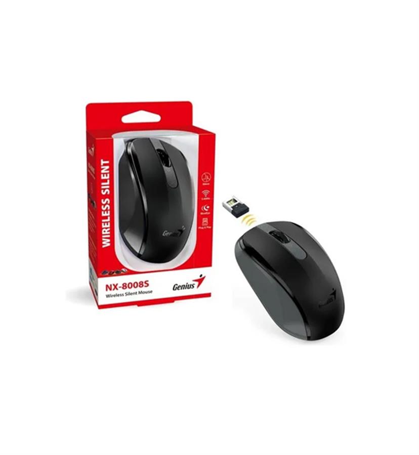 MOUSE NX-8008S BLACK WIRELESS