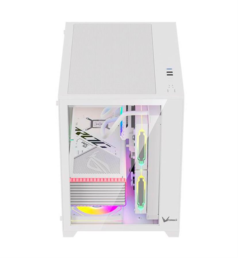 GABINETE GAMER  CRYSTAL Z5 WHITE