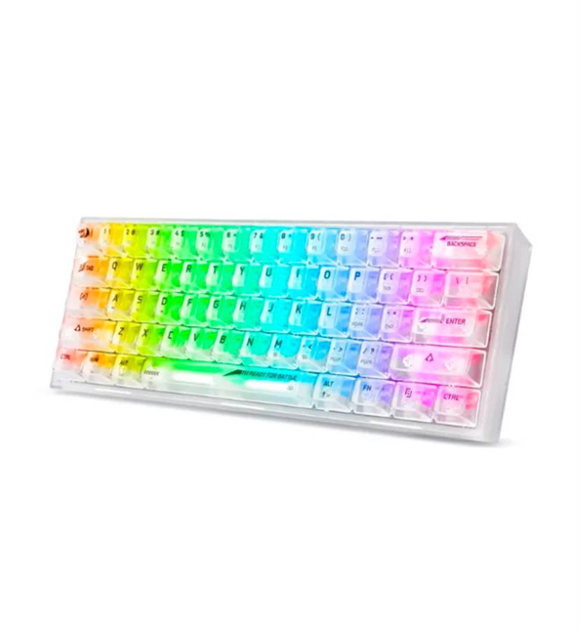 TECLADO FIZZ RGB K617CT-RGB TRANSPARENTE
