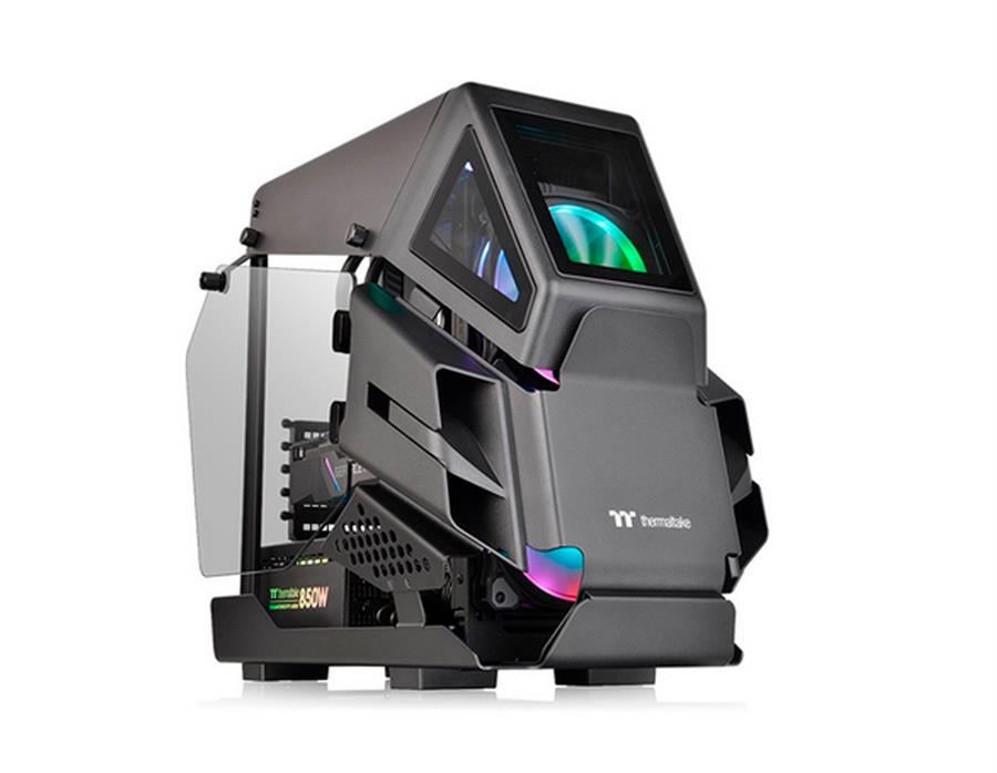 GABINETE  AH T200  MID TOWER TG X 2 NEGRO