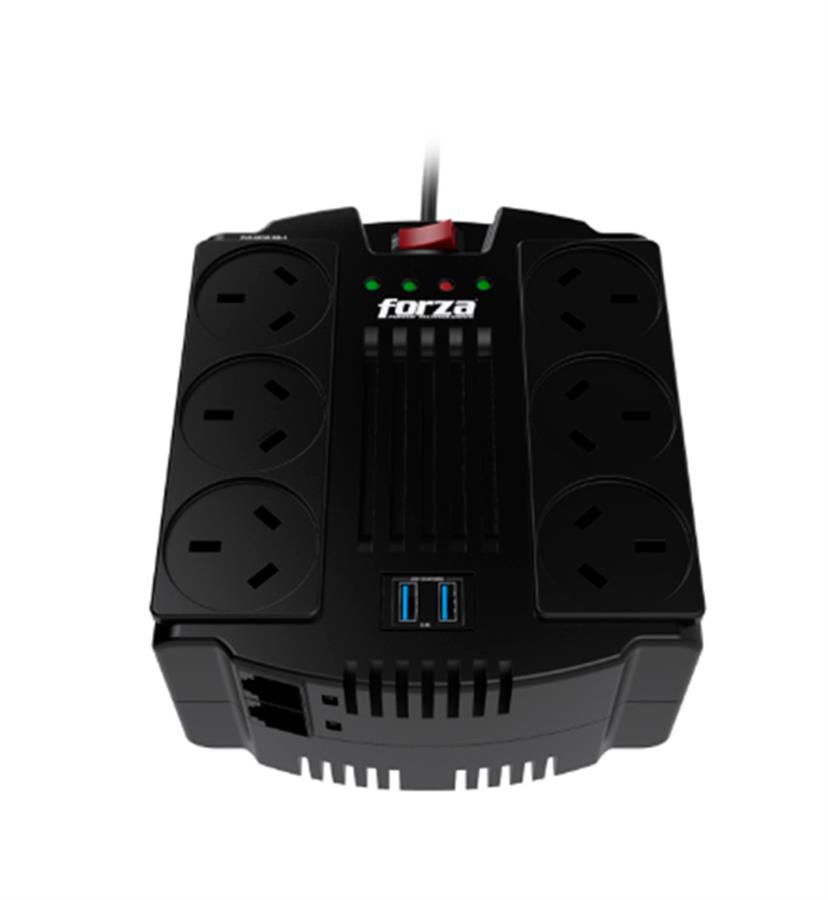 ESTABILIZADOR  1200VA/600W  FVR-1202USB-A