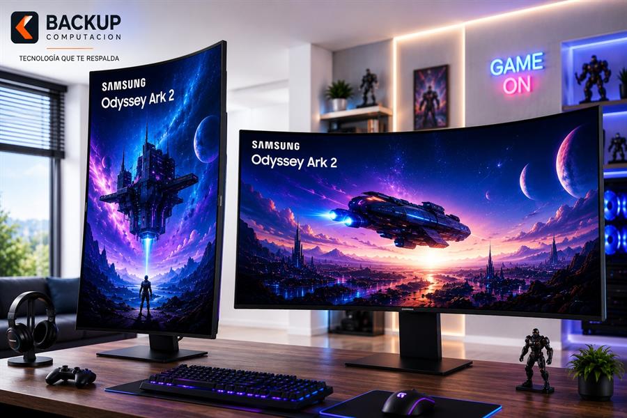 ODYSSEY ARK 2 MONITOR GAMER 55" 4K ULTRA HD ULTRAWIDE CURVO 165Hz 1MS  NEGRO