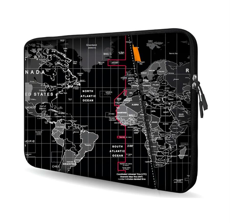 CDETEK FUNDA  NOTEBOOK 15.6 PULGADAS MAPS CON BOLSILLO