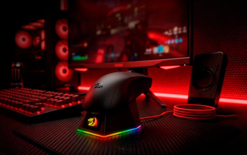 MOUSE GAMER REDRAGON KING ULTRA M999 CONEXION TRI-MODO 45MIL DPI