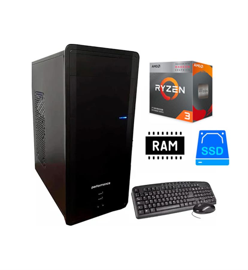 PC ARMADA AMD RYZEN 3 3200G 16GB RAM 480GB SSD TECLADO & MOUSE - FREEDOS