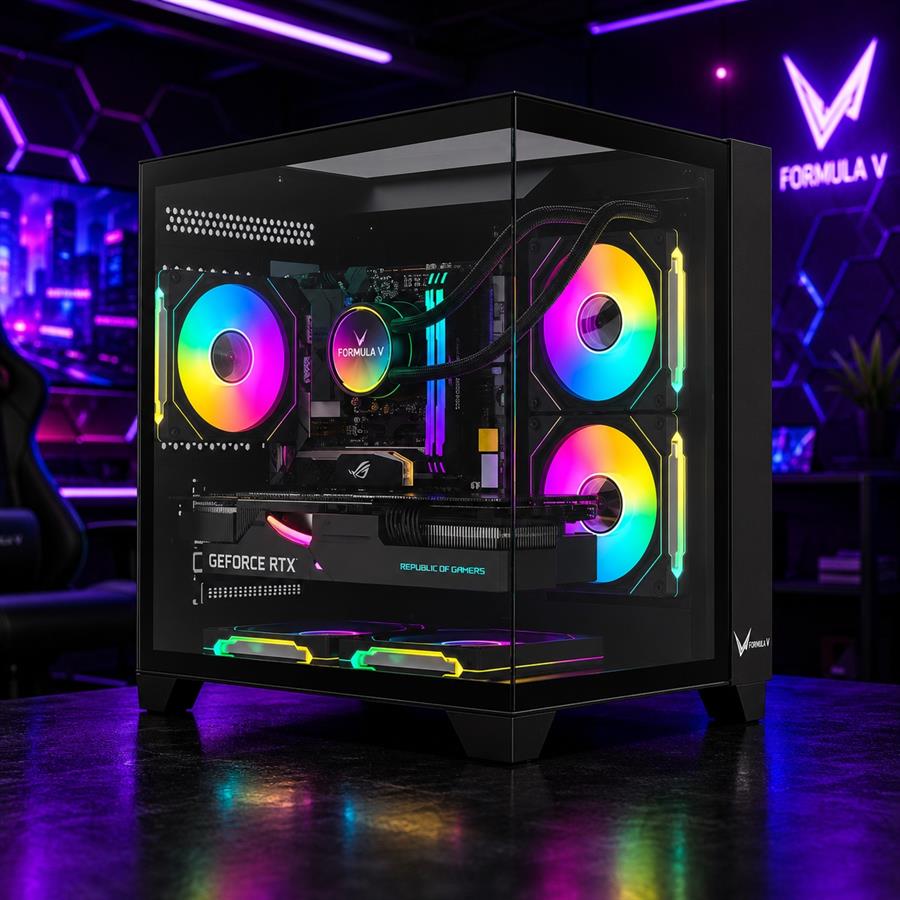 GABINETE GAMER  CRYSTAL Z9M FLOW BLACK