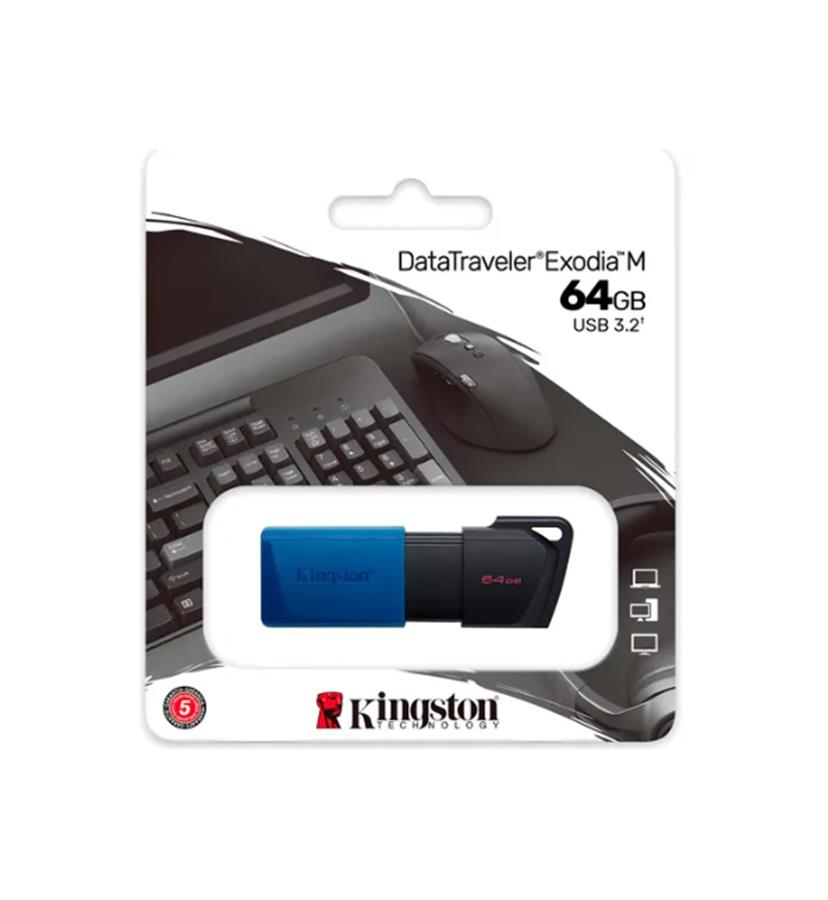 PENDRIVE 64GB USB 3.2 EXODIA M AZUL