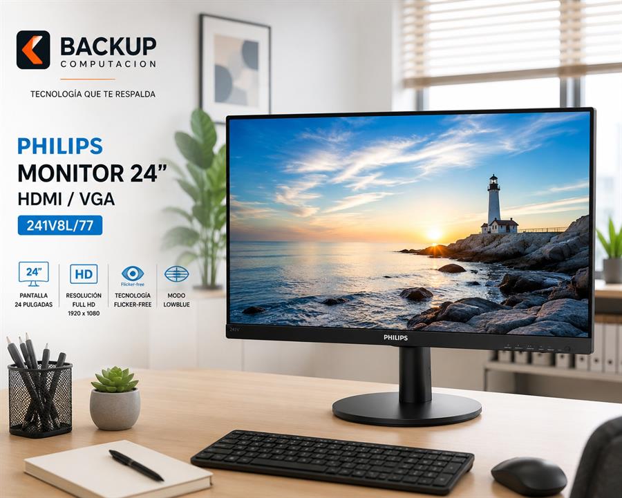MONITOR 24 HDMI /VGA 241V8L/77