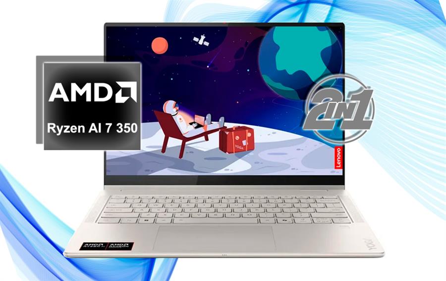 YOGA  7 14AKP10 2 EN 1 RYZEN™ AI 7 350 16GB RAM 1TB SSD 14" WUXGA OLED TACTIL