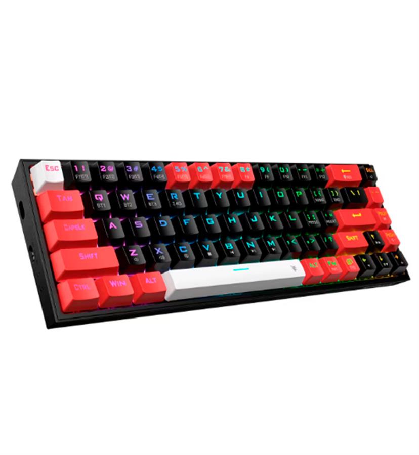 CASTOR PRO K631 TECLADO RGB 65% SWITCH HOT-SWAP CONEXION TRI-MODO