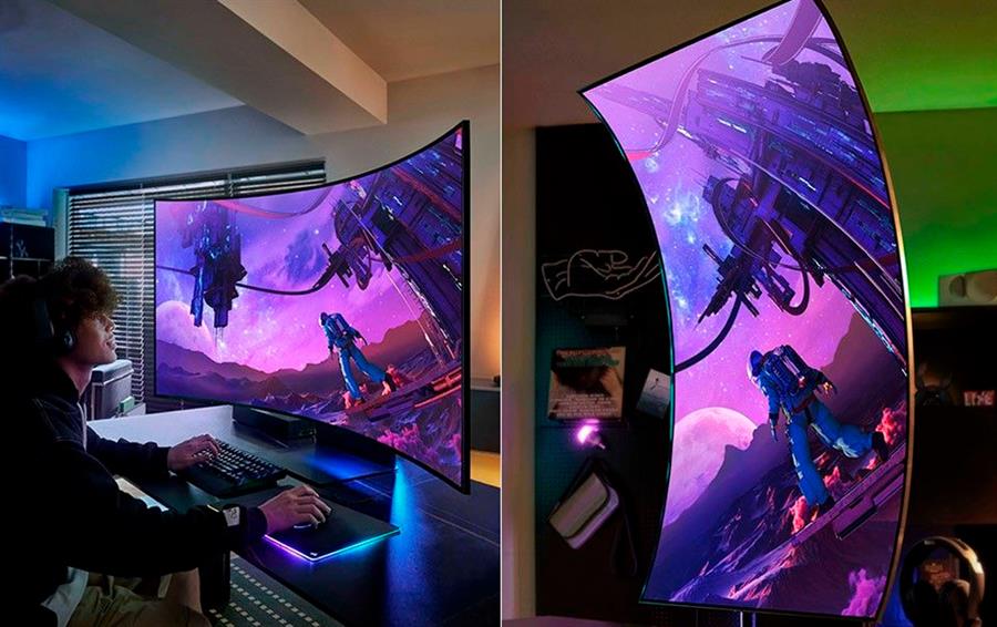 ODYSSEY ARK 2 MONITOR GAMER 55" 4K ULTRA HD ULTRAWIDE CURVO 165Hz 1MS  NEGRO