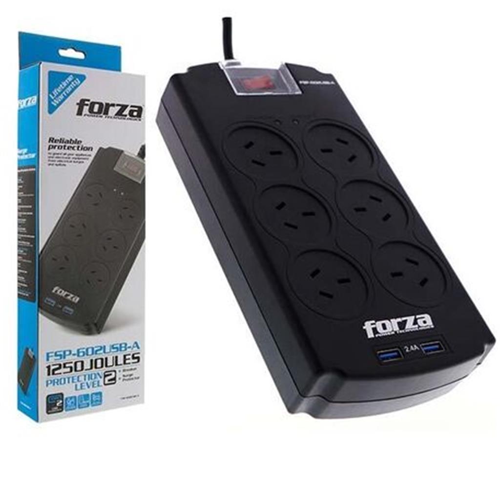 PROTECTOR DE TENSION FSP FORZA 2200W 6 TOMAS