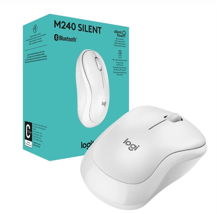 MOUSE BLUETOOTH M240 SILENT BLANCO