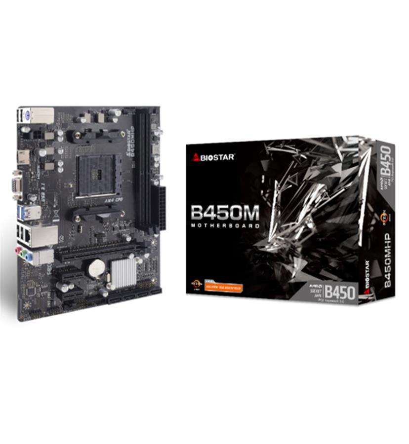 B450MHP MOTHERBOARD AM4  DDR4 BOX M-ATX