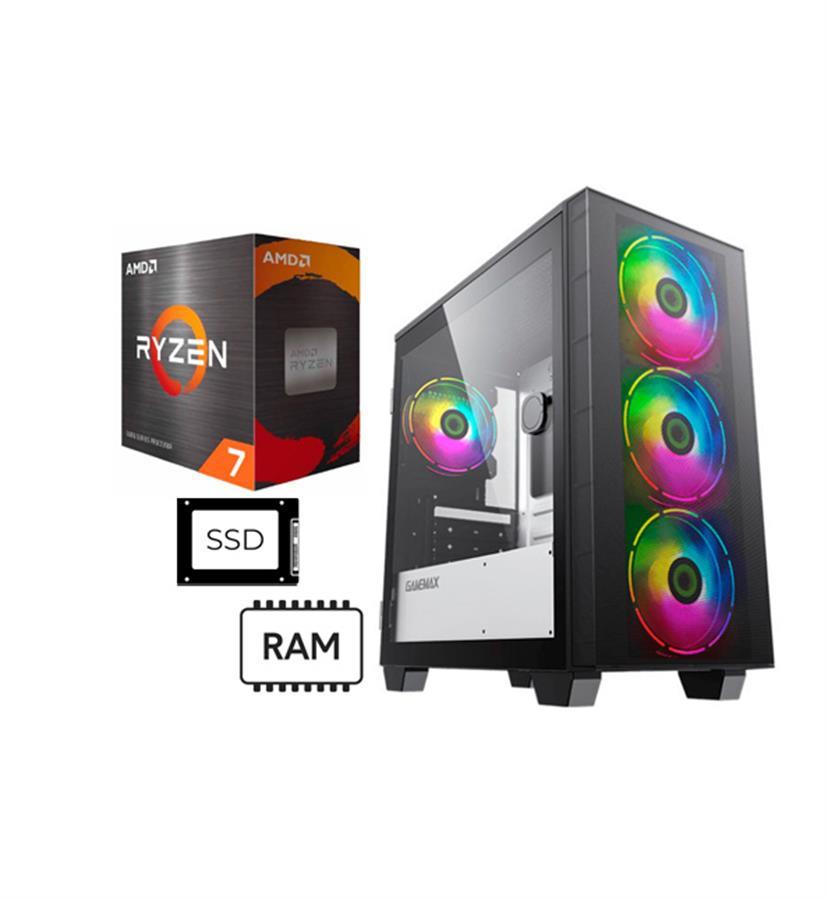 PC ARMADA AMD RYZEN 7 5700G 16GB RAM  500GB SSD  - FREEDOS