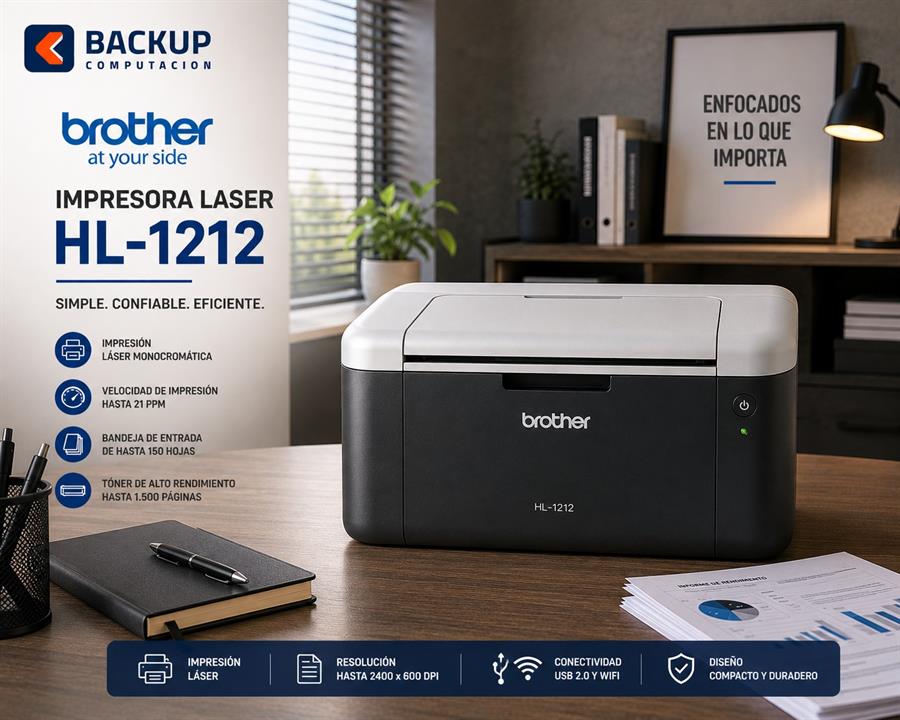 IMPRESORA BROTHER LASER  HL-1212W
