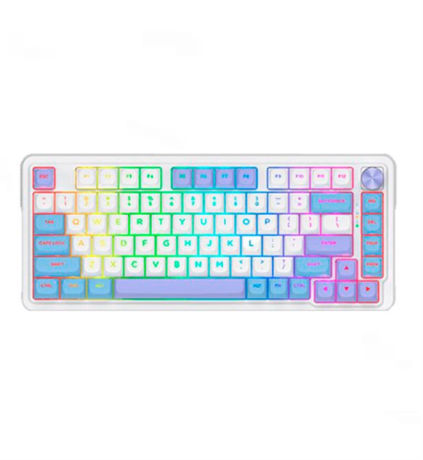 TECLADO MECANICO UCAL MAX K673 RGB INALAMBRICO SWITCH GREEN