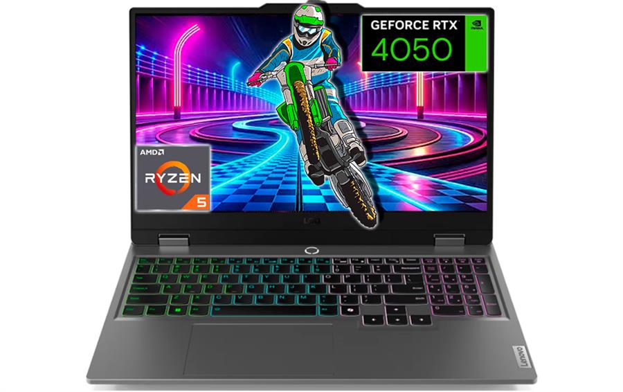 LOQ 15ARP9 AMD RYZEN 5 7235HS 16GB RAM 512GB SSD NVIDIA RTX 4050 6GB 15.6" FHD 144Hz