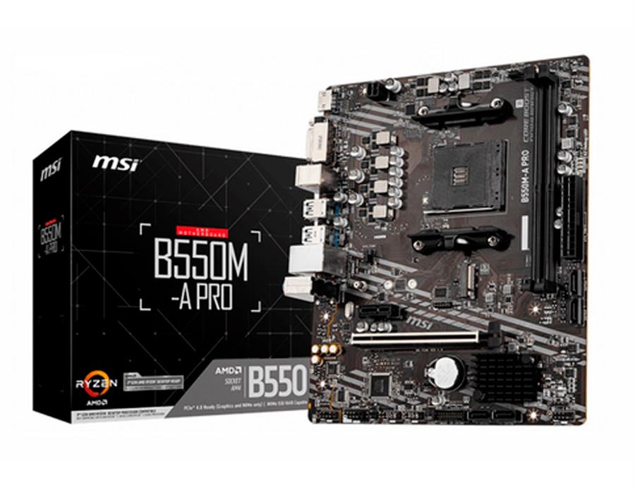 MOTHERBOARD MSI B550M-A PRO BOX M-ATX AM4