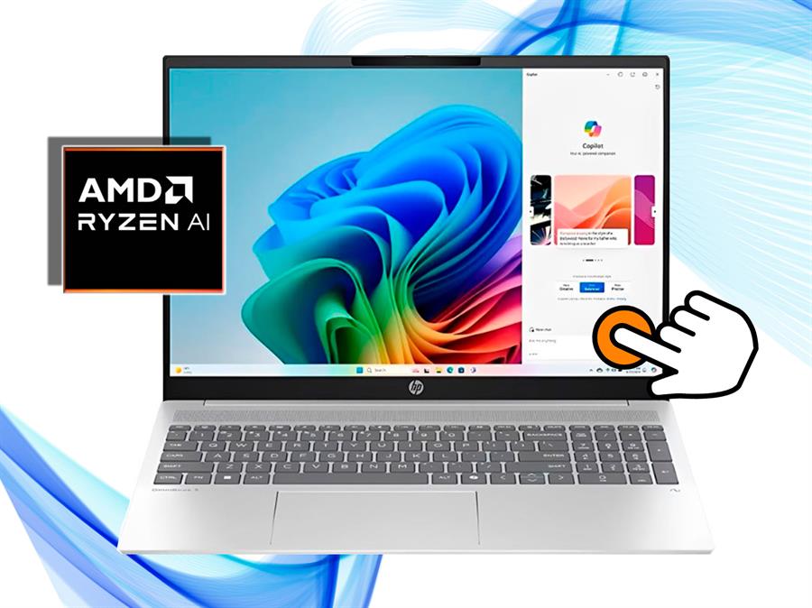 OMNIBOOK 5  AMD RYZEN AI 7 350 32GB RAM 1TB SSD 16" 2K  TACTIL
