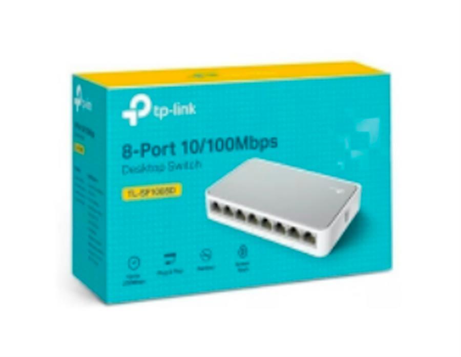 SWITCH 8 PORT TP-LINK TL-SF1008D 10/100