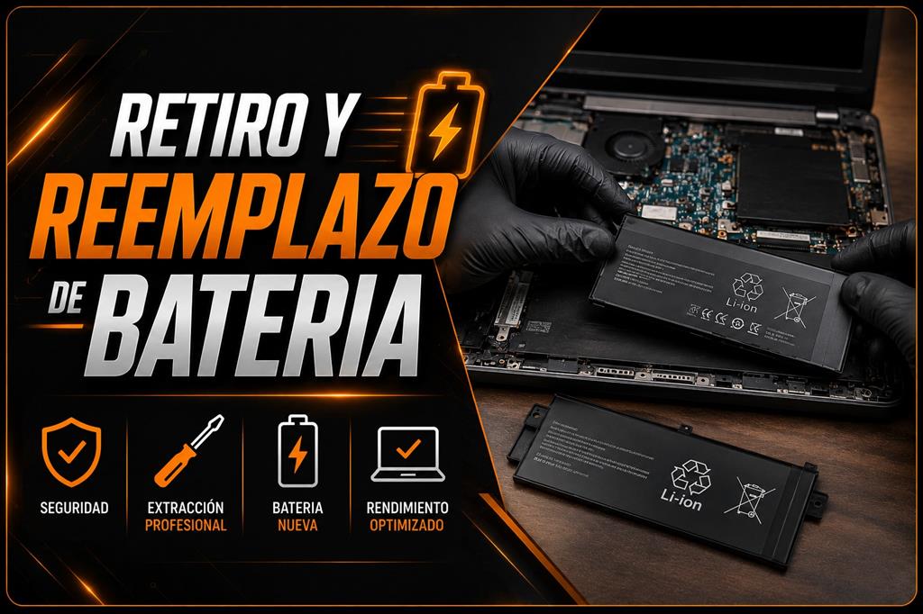 RETIRO  Y REEMPLAZO DE BATERIA 🔋