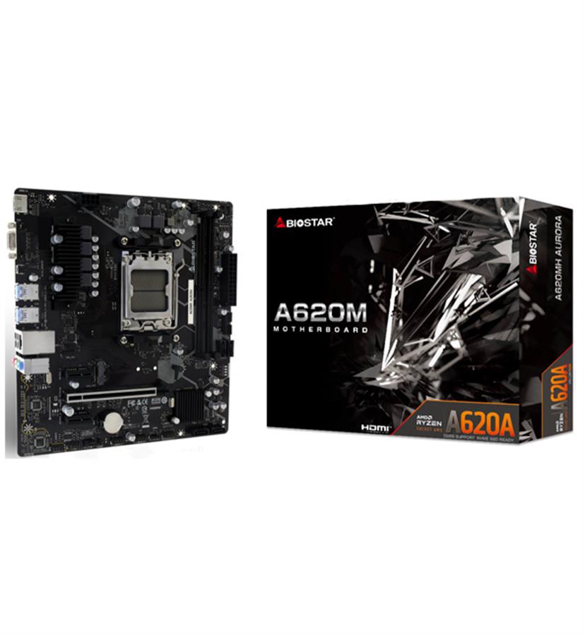 AM5 MOTHERBOARD A620MH AURORA DDR5 BOX M-ATX