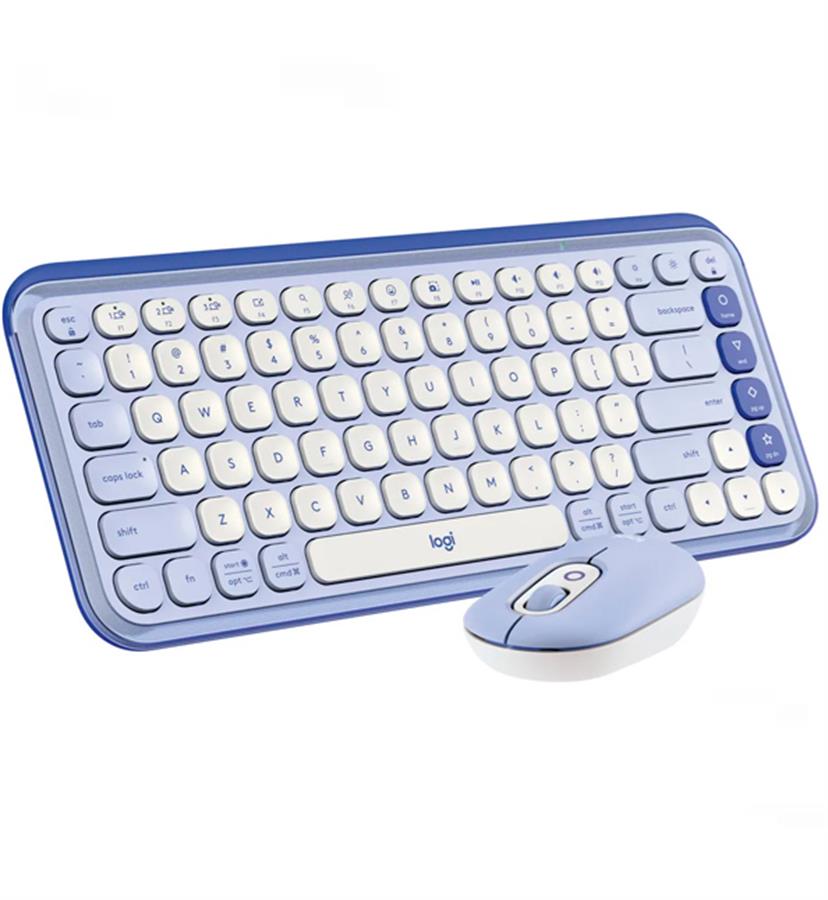 COMBO TECLADO Y MOUSE POP ICON LILA BLUETOOTH