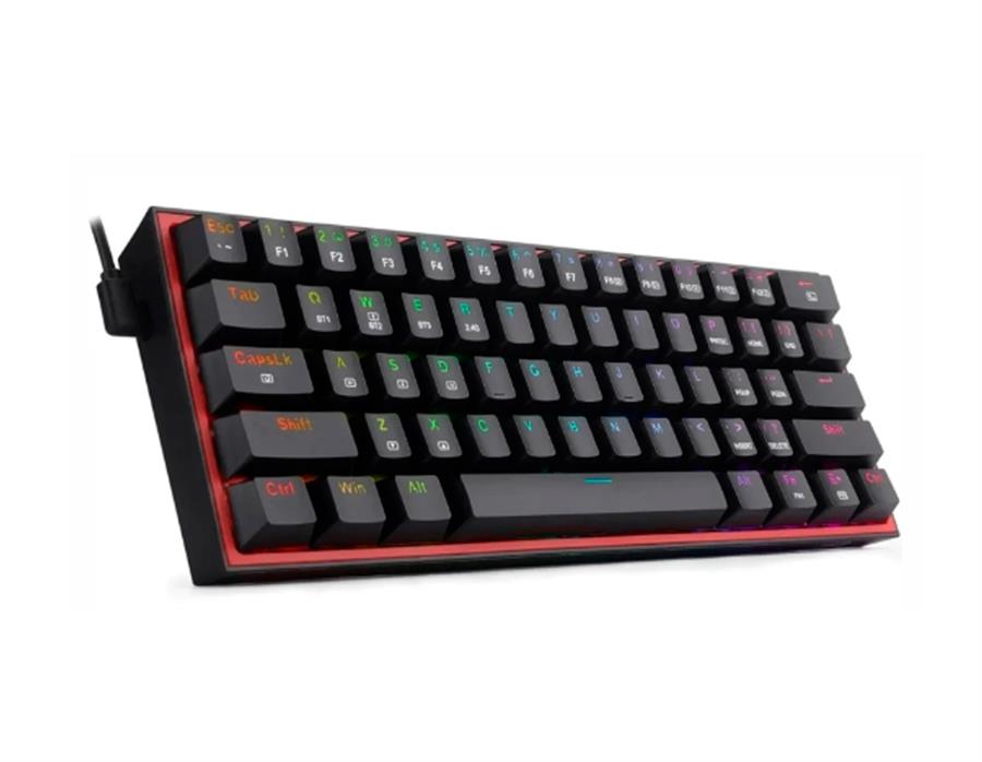 TECLADO MECANICO FIZZ PRO K616 RGB NEGRO SW. ROJO