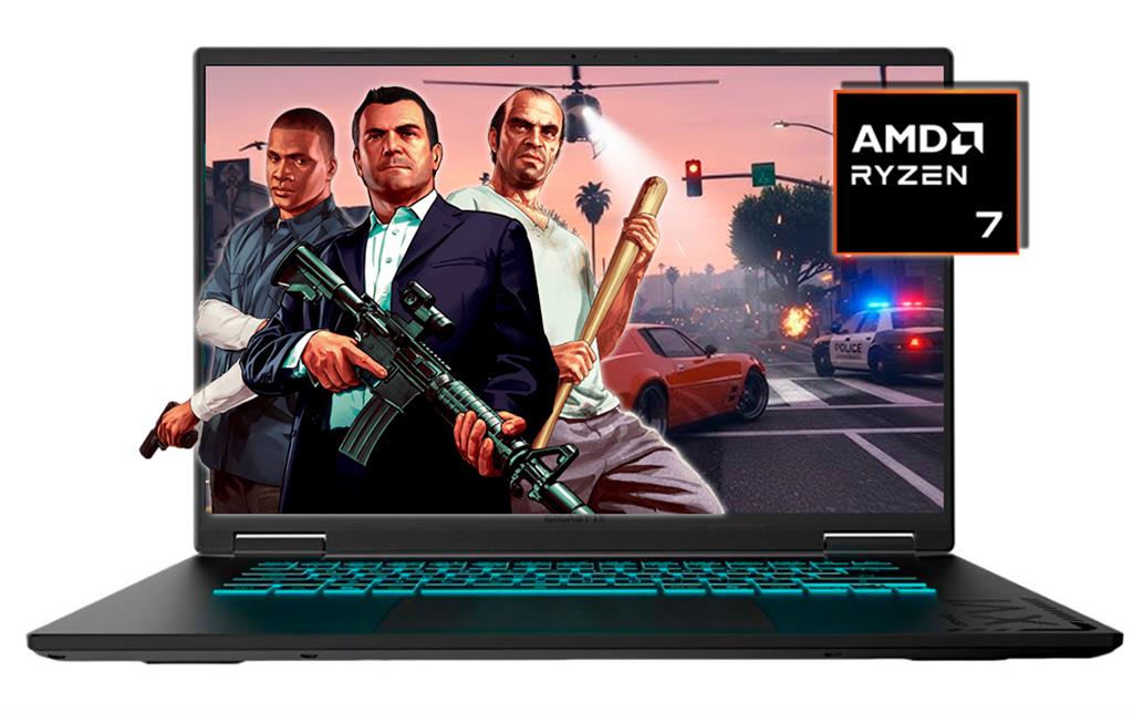 NOTEBOOK GIGABYTE A16 AMD RYZEN™ 7 260 16GB 1TB SSD NVIDIA® RTX 5060 8GB 16" WUXGA  165Hz