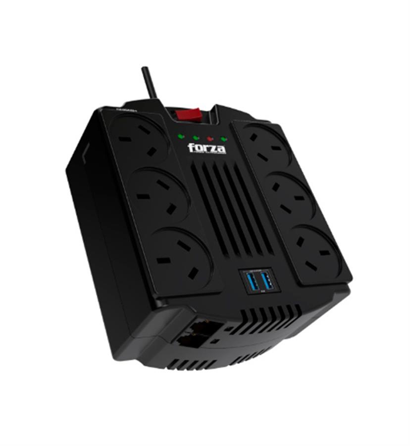 ESTABILIZADOR  1200VA/600W  FVR-1202USB-A