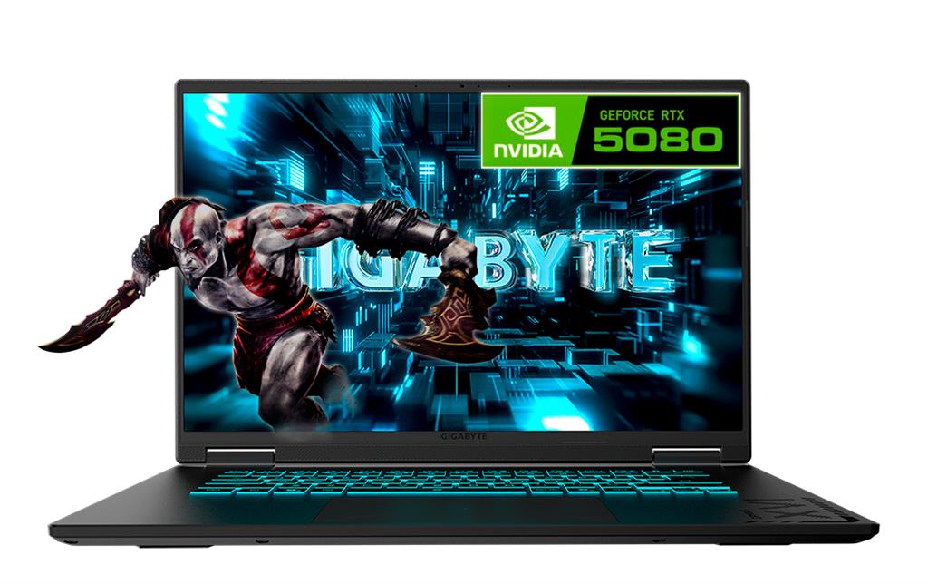 NOTEBOOK GIGABYTE A16 PRO INTEL CORE™ 7 240H 32GB RAM 1TB SSD NVIDIA® RTX 5080 16GB 16" WQXGA 165Hz