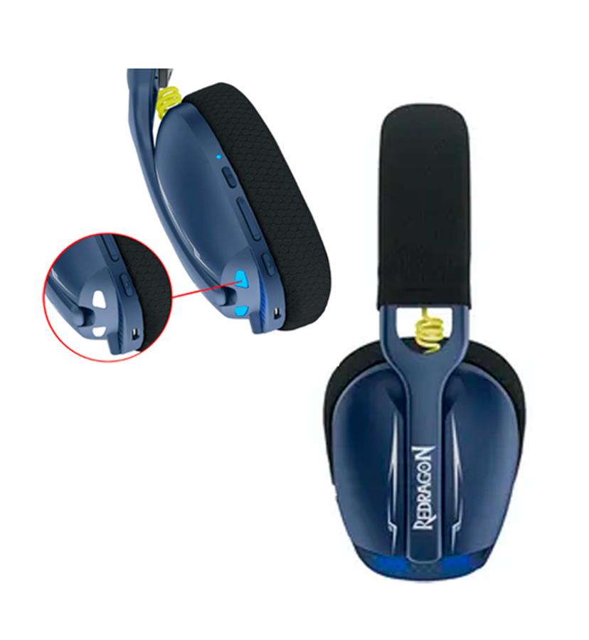 HEADSET SKULD PRO H878BB AZUL INALAMBRICO